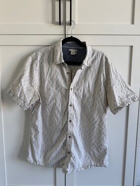 Carbon2Cobalt Casual Short-Sleeve Stripe Shirt - Multi-Color